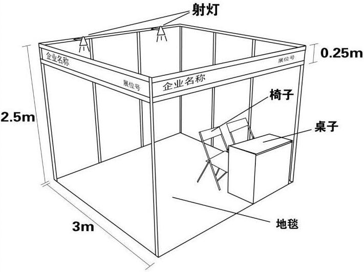 双开口标准展尺寸图